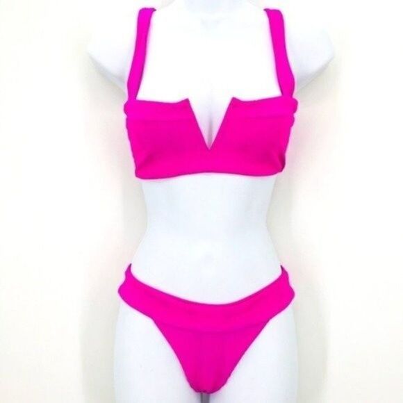 LSpace Fuchsia LeeLee top L Veronica bottom S BoxA - Picture 4 of 11